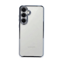Samsung Galaxy S24 Fe Uyumlu Kılıf Lensli Silikon - Lacivert