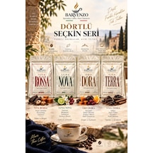 Barvenzo Dörtlü Seçkin Seri 250 G 4 Viva Rossa + Luna Nova + Oro Dora + Viva Terra Çekirdek