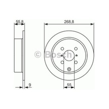 Bosch 0986479938 Fren Diski Arka 0986479087 269 9 8 Mm 24310d050