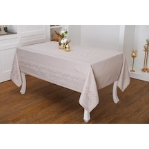 Ezgi Lüx Jakar Polycotton Kumaş Taş Masa Örtüsü 160x220 Cm - 1069 Çok Renkli