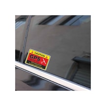 Tr 4x Uyarı Araba Sticker Dikkat Gps Takip Sistemi Etiketi 1