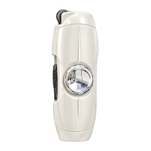 Hunter Tek Torch Pürmüz Beyaz Slim Metal Puro Çakmağı & Stres Çarkı Ack078