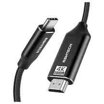Rshtech Usb C - Hdmı Kablosu 1.8 Metre 4k 60hz Type C - Hdmı Kablosu 4k 60hz Örgü Kablo