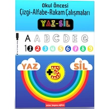 Çizgi Alfabe Rakam Çalışmaları YAZ-SİL Kitabı