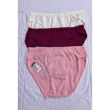 Kadın Bikini Jakarlı 6'lı Set Çok Renkli Külot 001