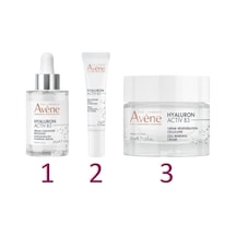 Avene Hyaluron Activ B3 Hücre Yenilemeye Yardımcı Krem 50 ML + Activ B3 Dolgunlaştırıcı Konsantre Serum 30 ML + Göz Çevresi Bakımı Kremi 15 ML