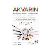Van Dyck Akvarin Multipurpose A4 Üst Sprl 20 Yp. 200 Gr.s.by.blk