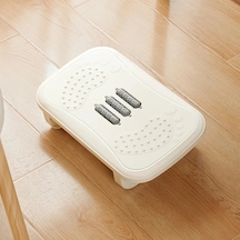 Chuangyinshop Portable Masa Altı Beyaz Masajlı Ayak Dinlendirici Tabure Yatak Odası Oturma Beyaz