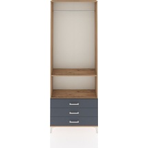 Arges Dolap 2 Raflı 3 Çekmeceli Tek Askılı 88x30x243 Çam-antrasit Atlas Çam Arges Dolap 2 Raflı 3 Çekmeceli Tek Askılı 88x30x243 Çam-antrasit Atlas Çam