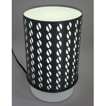 Abajur Kahve Aşkı Kahve Temalı Masa Lambası Gece Lambası Yeşil