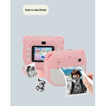 Anında Baskı Özellikli Çocuk Kamerası 24mp Hd Çift Lens, 32gb Hafıza Ve Oyun Modu