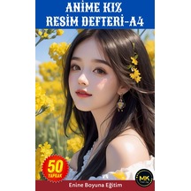 Anime Kız Resim Defteri Orta Boy