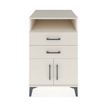 Kronos Komodin Tek Raflı 2 Çekmeceli 2 Kapaklı 60x59x96 Aytaşı-aytaşı Aytası
