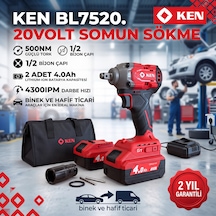 Ken Bl7520 Akülü 20V Somun Sökme Makinesi