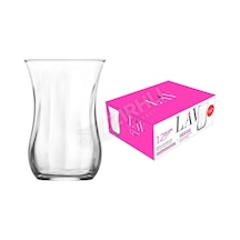 4 Adet Lav Çay Bardakları Optikli 12'li Lv-30020 Opth Çok Renkli