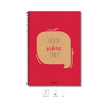 Eco Kraft Defter Düz 200 Syf Kırmızı 17x24 Cm