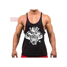 Tarzsokak Gym Tank Top Fitness Sporcu Atleti Gym18 Siyah