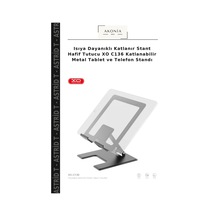 Isıya Dayanıklı Katlanır Stant Hafif Tutucu Xo C136 Katlanabilir Metal Tablet Ve Telefon Standı