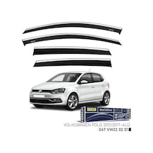 Niken Vw Polo 2011-2017 Kromlu Cam Rüzgarlığı 4'lü - Ekolmaks