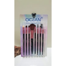 Ocean 8li Makyaj Fırça Seti Pembe Modern Tasarım 431550