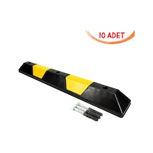 Otopark Durdurucu Araç Stoperi Plastik Otopark Stoperi Ankara 1100x150x100mm 10 Adet