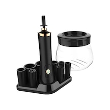 Springsun Elektrikli Makine: Make-up Fırçalarını Otomatik Yıkayın Ve Kurutun - Pil Li, Siyah, 8 Silikon Kılıf İçerir