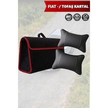 Fiat Tofas Kartal Uyumlu Koltuk Yastığı Bagaj Çantası Siyah Renk Lüks Model