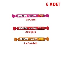 Kent Tofita Yumiyum 6'lı Karışık Paket (Çilek, Portakal, Vişne)