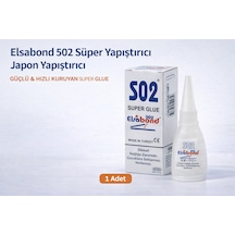 Elsabond 502 Süper Yapıştırıcı Japon Yapıştırıcı 20g Güçlü Hızlı Kuruyan Super Glue 1 Adet