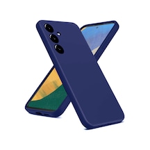 Samsung Galaxy  Uyumlu,  A36 Kılıf Nano İçi Kadife Silikon - Lacivert