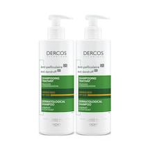 Vichy Dercos Kuru Saçlar İçin Kepeğe Karşı Etkili Bakım Şampuanı 390 Ml 2 Adet