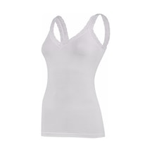Yıldız Kadın Modal Askıları Dantelli V-Yaka Atlet 3 'Lü Paket -22
