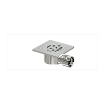Komple Paslanmaz Premium Yer Sifonu / Süzgeci Yandan Çıkışlı 20*20 Q70