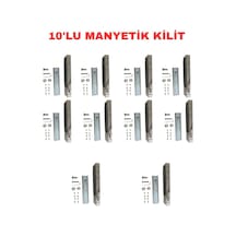 Sr-280 280 Kg Manyetik Kilit 12v/24v Elektromanyetik Kapı Kilidi 10 Adet