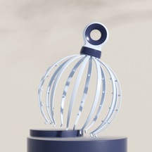 3 Adet D18 Baş Masajı Saç Derisi Meridyen Masajı 12 Claw Açık Mavi