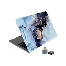Huawei Matebook D15 Kılıf 15,6 İnç Mermer Desenli Sert Kapak Laptop Koruyucu İnce Ve Hafif Tasarım Gri Belirtilmemiş