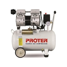 Proter 8 Bar 24 LT 42 dB Sessiz Yağsız Dişçi Kompresörü Proter 8 Bar 24 LT 42 dB Sessiz Yağsız Dişçi Kompresörü