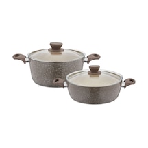 Granit Ezme Tencere 2 Li Set