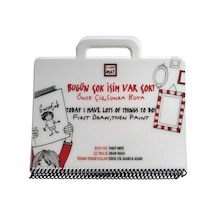 Mini Set Eğlenceli Çocuk Mat, 12 Parça Boyama Açık Gri