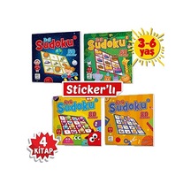 Stickerli Sudoku Serisi 3-6 Yaş - Dikkat Gelişti Abanoz