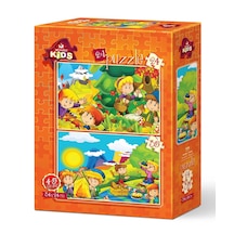 Art Çocuk Puzzle Sonbahar-ilkbahar 24+35 Parça Puzzle