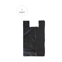 Jenerik Siyah Hışır Atlet Poşet Mini Boy 22x31 Cm 1 Paket Takriben 500 Adet