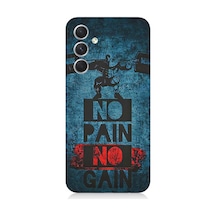 Samsung Galaxy S23 Fe Uyumlu No Pain, No Gain Desenli Silikon Kılıf