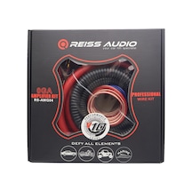 Reiss 0ga Amfi Kablo Seti Kaliteli Reiss Rs-awg04 Profesyonel Anfi Kablosu Seti 0ga