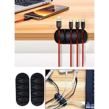 5 Kanallı Kablo Tutucu Düzenleyici Fiş Tutucu Kablo Sabitleyici
