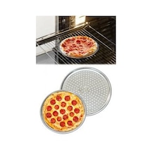 30 CM Delikli Teflon Pizza Tepsisi
