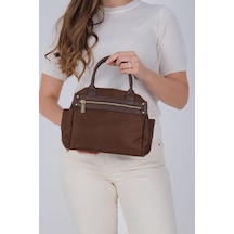 Silver Polo Sp1219 Kadın El Çantası Saten Kahve-kahve