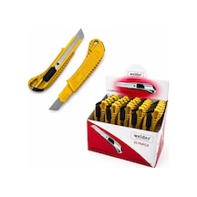 25 Adet Büyük Alüminyum Falçata Maket Bıçak Bx40
