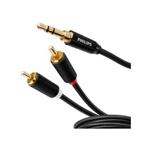 Philips Swr2121b/93 3.5mm Stereo 2 Rca Aux Ses Kablosu 5 Metre Hi-fi Ses Kalitesi