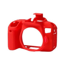 Easycover Canon 800D Silikon Kılıf Ecc800Dr (Kırmızı)